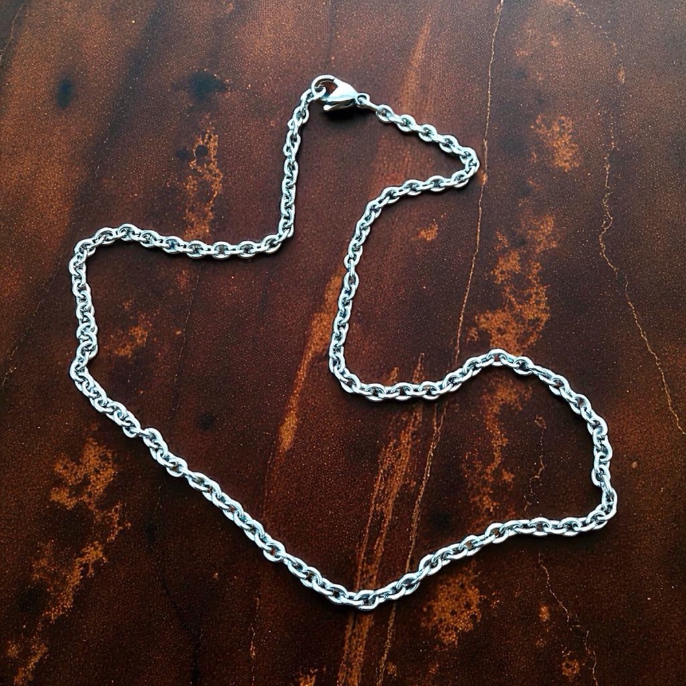 🆕 Rolo Cable Stainless Steel Necklace